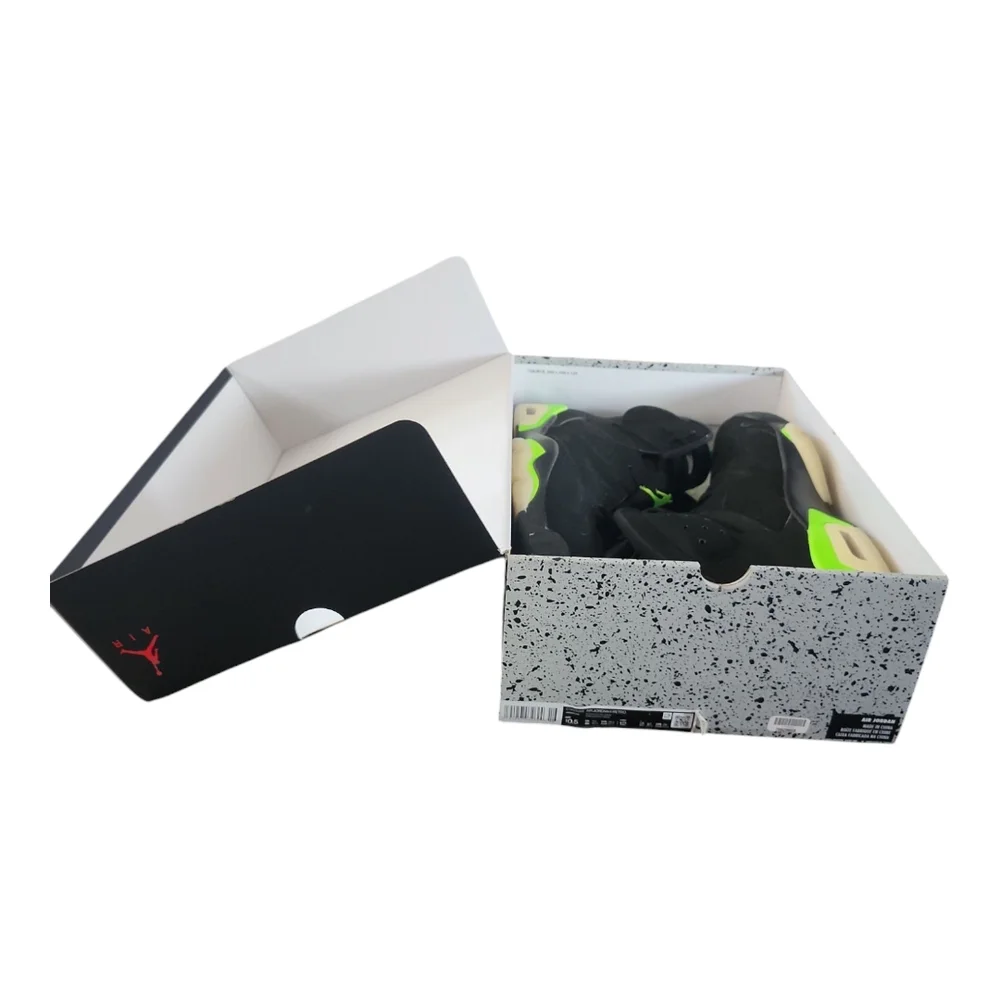 Air Jordan 6 Retro Electric Green and Black High-Top Sneakers 10.5 - Picture 7 of 10